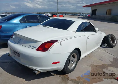 2002 Lexus Sc 430 z USA, uszkodzony, nr VIN JTHFN48Y120005447